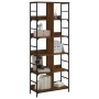 Oak brown engineered wood shelf 78.5x33x188.5 cm by , Bookcases and shelves - Ref: Foro24-835263, Price: 101,69 €, Discount: %