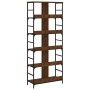 Oak brown engineered wood shelf 78.5x33x188.5 cm by , Bookcases and shelves - Ref: Foro24-835263, Price: 101,69 €, Discount: %