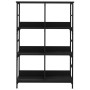 Estantería de madera de ingeniería negra 78,5x33x117,5 cm de , Librerías y estanterías - Ref: Foro24-835249, Precio: 65,99 €,...