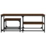 Stapelbare Couchtische, 2 Stück, Holzwerkstoff, braune Eiche von , Couchtisch - Ref: Foro24-835398, Preis: 49,21 €, Rabatt: %