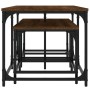 Stackable coffee tables 3 pieces engineered wood brown oak by , Coffee table - Ref: Foro24-835393, Price: 58,99 €, Discount: %