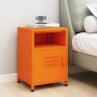 Orange steel nightstand 35x35x51 cm by , Nightstands - Ref: Foro24-336219, Price: 97,10 €, Discount: %