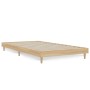 Sonoma oak engineered wood bed frame 90x200 cm by , Beds and slatted bases - Ref: Foro24-832064, Price: 80,76 €, Discount: %