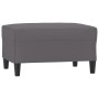 Gray synthetic leather footstool 70x55x41 cm by , Ottomans - Ref: Foro24-349314, Price: 65,46 €, Discount: %