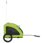 Pet Bicycle Trailer Iron Oxford Cloth Green by , pet strollers - Ref: Foro24-93962, Price: 100,81 €, Discount: %