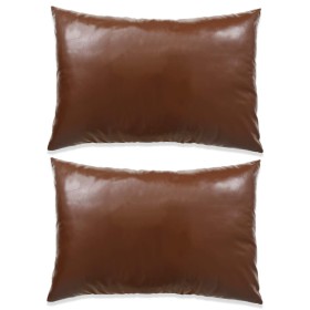 Brown polyurethane cushions 40x60 cm 2 units by , Cushions - Ref: Foro24-132928, Price: 29,99 €, Discount: %