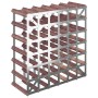 Wine rack for 42 bottles solid brown pine wood by , Wine racks - Ref: Foro24-340893, Price: 81,42 €, Discount: %