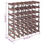 Wine rack for 42 bottles solid brown pine wood by , Wine racks - Ref: Foro24-340893, Price: 81,42 €, Discount: %