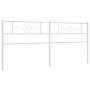 Cabecero de metal blanco 200 cm de , Cabeceros y pies de cama - Ref: Foro24-355354, Precio: 37,99 €, Descuento: %