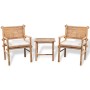 Outdoor terrace set with 3 pieces: table and chairs with bamboo cushions. by vidaXL, Garden sets - Ref: Foro24-41892, Price: ...