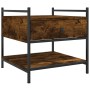 Smoked oak engineered wood coffee table 50x50x50 cm by , Coffee table - Ref: Foro24-833967, Price: 46,57 €, Discount: %