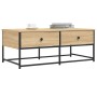 Mesa de centro madera de ingeniería roble Sonoma 100x51x40 cm de , Mesas de centro - Ref: Foro24-833971, Precio: 62,99 €, Des...