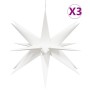 Moravia LED folding star lamp 3 units white 43 cm by , Christmas lights - Ref: Foro24-3190439, Price: 55,99 €, Discount: %