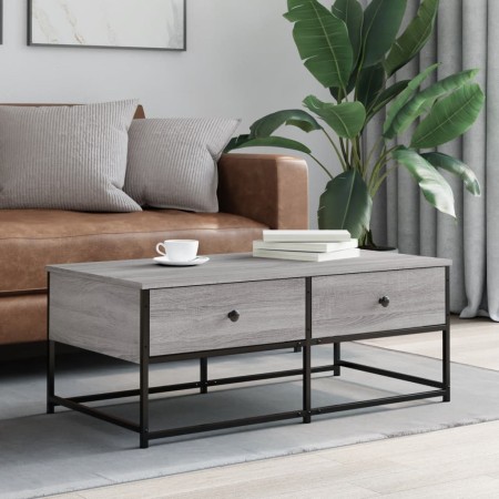 Sonoma gray engineered wood coffee table 100x51x40 cm by , Coffee table - Ref: Foro24-833973, Price: 64,54 €, Discount: %