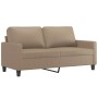 Cappuccino synthetic leather 2-piece sofa set with cushions by , Sofas - Ref: Foro24-3201412, Price: 439,70 €, Discount: %