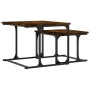 Mesa de centro apilable 2 pzas madera ingeniería roble ahumado de , Mesas de centro - Ref: Foro24-833370, Precio: 41,99 €, De...