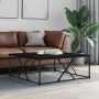 Black engineered wood coffee table 100x100x40 cm by , Coffee table - Ref: Foro24-835364, Price: 81,75 €, Discount: %