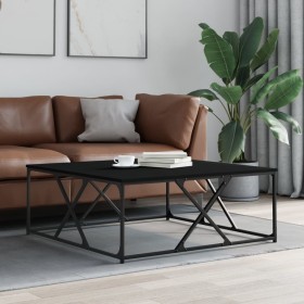 Black engineered wood coffee table 100x100x40 cm by , Coffee table - Ref: Foro24-835364, Price: 81,99 €, Discount: %