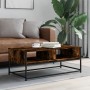 Smoked oak engineered wood coffee table 100x51x40 cm by , Coffee table - Ref: Foro24-835351, Price: 52,86 €, Discount: %