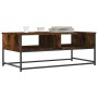 Smoked oak engineered wood coffee table 100x51x40 cm by , Coffee table - Ref: Foro24-835351, Price: 52,86 €, Discount: %