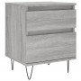 Bedside table made of gray Sonoma engineered wood, 40x35x50 cm. by , Nightstands - Ref: Foro24-830680, Price: 41,41 €, Discou...