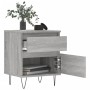 Bedside table made of gray Sonoma engineered wood, 40x35x50 cm. by , Nightstands - Ref: Foro24-830680, Price: 41,41 €, Discou...