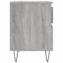 Bedside table made of gray Sonoma engineered wood, 40x35x50 cm. by , Nightstands - Ref: Foro24-830680, Price: 41,41 €, Discou...