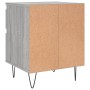 Mesita de noche madera de ingeniería gris Sonoma 40x35x50 cm de , Mesitas de noche - Ref: Foro24-830680, Precio: 41,41 €, Des...