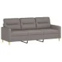 3-Sitzer-Sofa mit taupegrauen Stoffkissen 180 cm von , Sofas - Ref: Foro24-3200836, Preis: 268,27 €, Rabatt: %