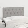 Light gray fabric headboard 80x7x78/88 cm by , Headboards and footboards - Ref: Foro24-346298, Price: 52,99 €, Discount: %