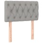 Light gray fabric headboard 80x7x78/88 cm by , Headboards and footboards - Ref: Foro24-346298, Price: 52,99 €, Discount: %