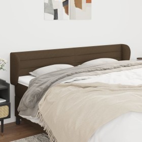 Dark gray fabric headboard 203x23x78/88 cm by , Headboards and footboards - Ref: Foro24-3117309, Price: 73,99 €, Discount: %