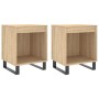 Bedside tables 2 units engineered wood Sonoma oak 40x35x50 cm by , Nightstands - Ref: Foro24-830739, Price: 45,58 €, Discount: %