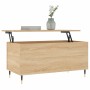 Mesa de centro madera contrachapada roble Sonoma 90x44,5x45 cm de , Mesas de centro - Ref: Foro24-830967, Precio: 64,99 €, De...