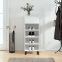 Mueble zapatero madera contrachapada blanco brillo 40x36x105 cm de , Zapateros y organizadores de calzado - Ref: Foro24-83147...