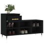 Shoe cabinet made of black plywood wood 102x36x60 cm by , Shoe racks and shoe organizers - Ref: Foro24-831357, Price: 46,99 €...