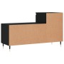 Shoe cabinet made of black plywood wood 102x36x60 cm by , Shoe racks and shoe organizers - Ref: Foro24-831357, Price: 46,99 €...