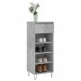 Plywood shoe cabinet in gray concrete wood 40x36x105 cm by , Shoe racks and shoe organizers - Ref: Foro24-831464, Price: 40,9...