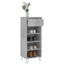 Plywood shoe cabinet in gray concrete wood 40x36x105 cm by , Shoe racks and shoe organizers - Ref: Foro24-831464, Price: 40,9...