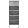 Plywood shoe cabinet in gray concrete wood 40x36x105 cm by , Shoe racks and shoe organizers - Ref: Foro24-831464, Price: 40,9...