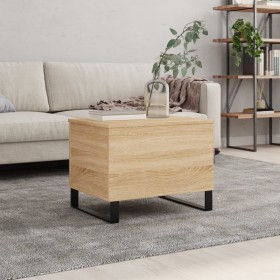 Mesa de centro madera contrachapada roble Sonoma 60x44,5x45 cm de , Mesas de centro - Ref: Foro24-830959, Precio: 63,99 €, De...