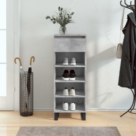 Plywood shoe cabinet in gray concrete wood 40x36x105 cm by , Shoe racks and shoe organizers - Ref: Foro24-831472, Price: 45,8...