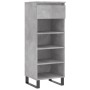 Plywood shoe cabinet in gray concrete wood 40x36x105 cm by , Shoe racks and shoe organizers - Ref: Foro24-831472, Price: 45,8...