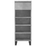 Plywood shoe cabinet in gray concrete wood 40x36x105 cm by , Shoe racks and shoe organizers - Ref: Foro24-831472, Price: 45,8...