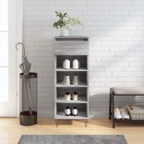 Shoe cabinet made of gray Sonoma plywood 40x36x105 cm by , Shoe racks and shoe organizers - Ref: Foro24-831466, Price: 41,99 ...