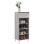 Mueble zapatero madera contrachapada gris Sonoma 40x36x105 cm de , Zapateros y organizadores de calzado - Ref: Foro24-831466,...