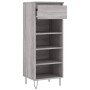 Shoe cabinet made of gray Sonoma plywood 40x36x105 cm by , Shoe racks and shoe organizers - Ref: Foro24-831466, Price: 40,24 ...