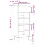 Shoe cabinet made of gray Sonoma plywood 40x36x105 cm by , Shoe racks and shoe organizers - Ref: Foro24-831466, Price: 40,24 ...