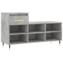 Mueble zapatero madera contrachapada gris hormigón 102x36x60 cm de , Zapateros y organizadores de calzado - Ref: Foro24-83136...