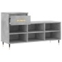 Mueble zapatero madera contrachapada gris hormigón 102x36x60 cm de , Zapateros y organizadores de calzado - Ref: Foro24-83136...